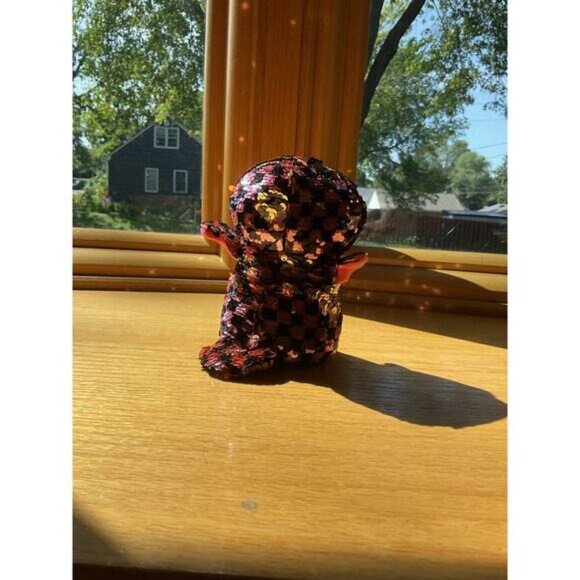 5” TY Checks Sequence Owl Beanie Plush Stuffed Animal - Picture 4 of 5